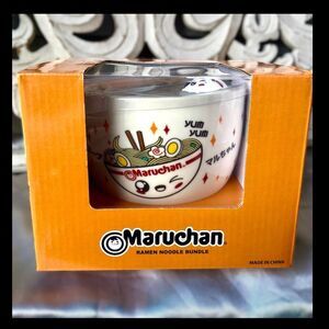 Ramen Noodle Bowl Set w Chopsticks, spoon, bowl & holder - Maruchan